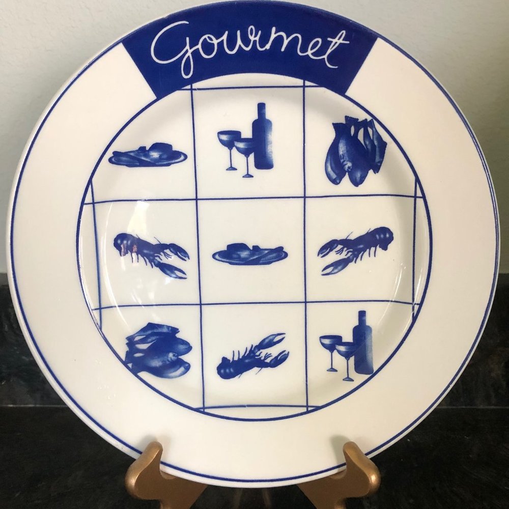 QUADRIFOGLIO ceramic plate from Italy